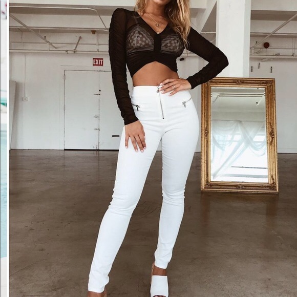 Tiger Mist Pants - Tiger Mist Pearl Pant White M NWT!